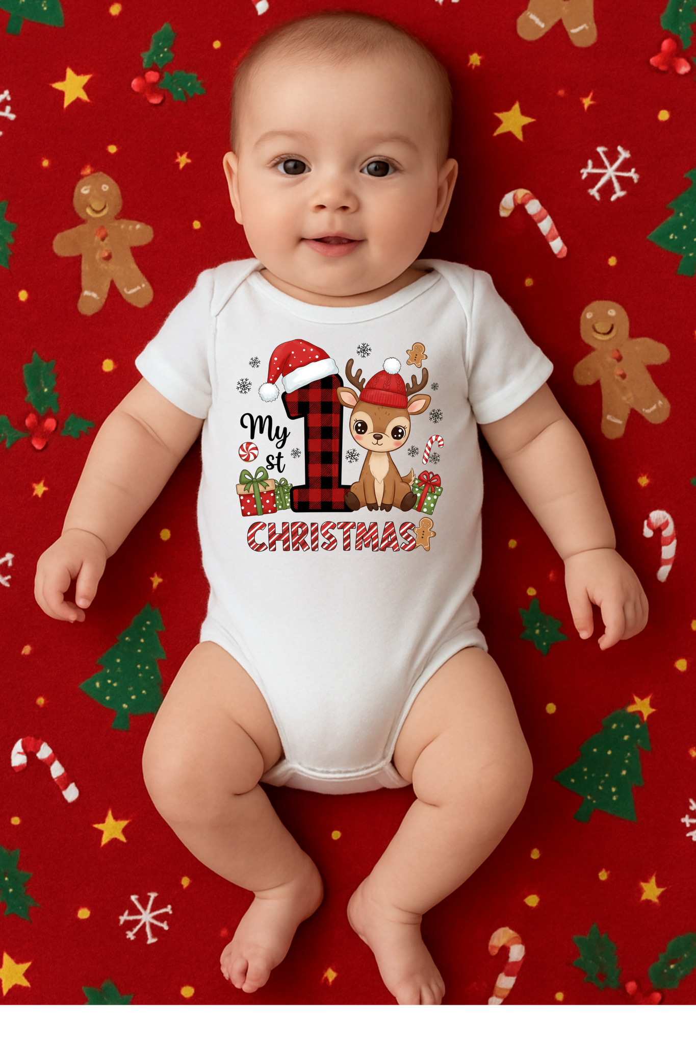 Christmas Onesies, My first Christmas