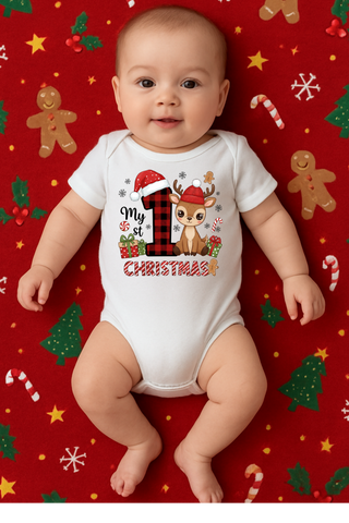 Christmas Onesies, My first Christmas