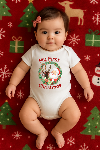 Christmas Onesies, My first Christmas