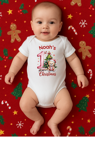 Christmas Onesies My first Christmas, with name
