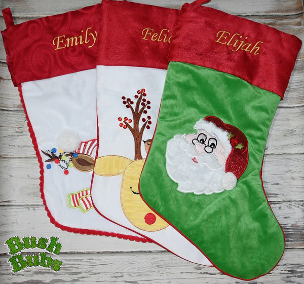 🎄 Personalised Christmas Stockings – Custom Embroidery 🎅