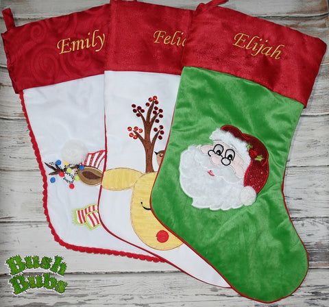 🎄 Personalised Christmas Stockings – Custom Embroidery 🎅