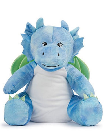 Personalised Plush Blue Dragon