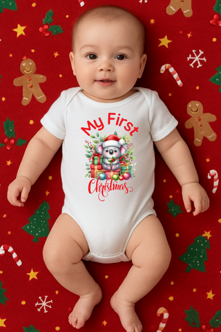 Christmas Onesies, My first Christmas