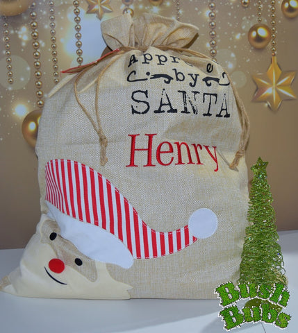 Personalised Santa sack Santa