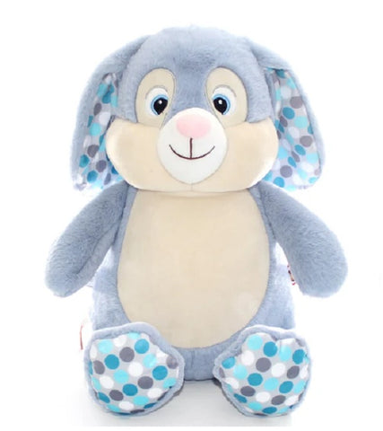 Personalised Plush BLUE Bunny