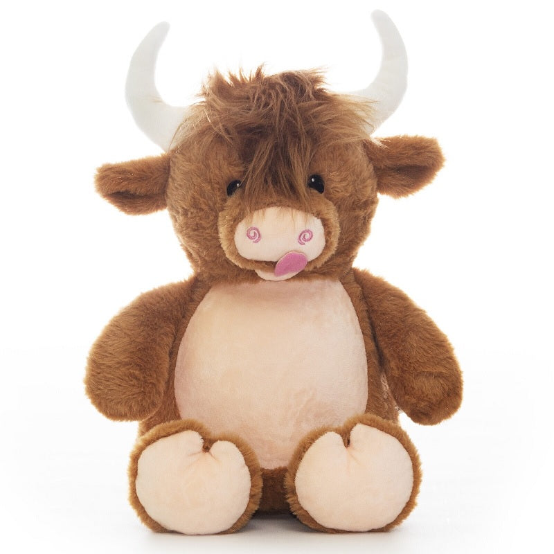 Personalised Plush Highland Cow