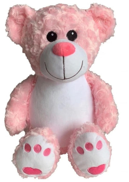 Personalised Plush Teddy Bear Pink Or Blue CLEARANCE