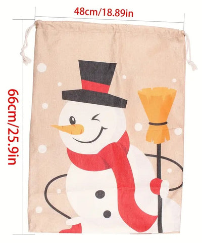 Personalised Santa sack Snowman