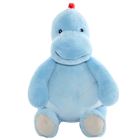 Personalised Plush Pastel Blue Dinosaur