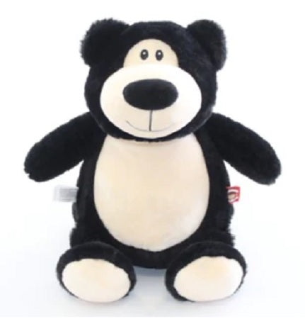 Personalised Plush Black Teddy Bear