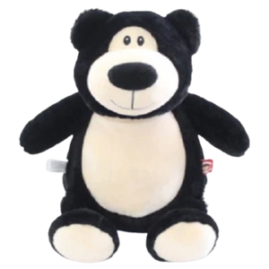 Personalised Plush Black Teddy Bear