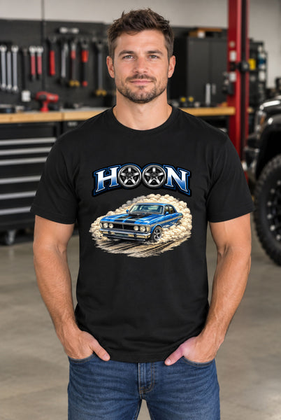 Black Men's T Shirt ~ Aussie Muscle car Ford Designs