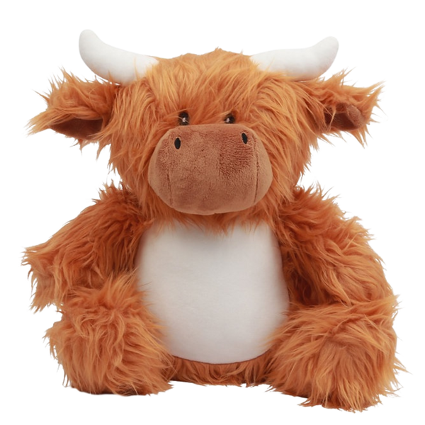 Personalised Plush Hairy Highland cow