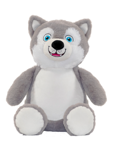 Personalised Plush Huskie