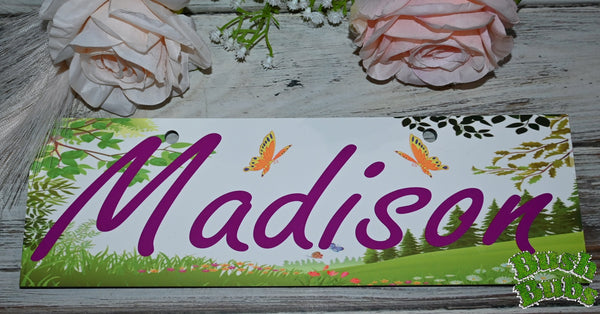 Personalised wooden sign (Girls designs)