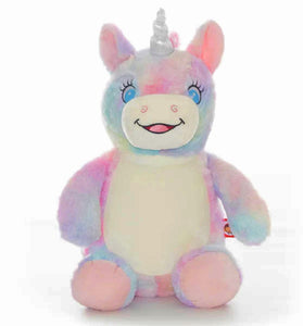 Personalised Plush pastal Unicorn