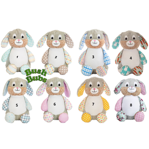 Personalised Plush Patchwork Bunnies