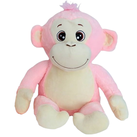 Personalised Plush Pink Monkey