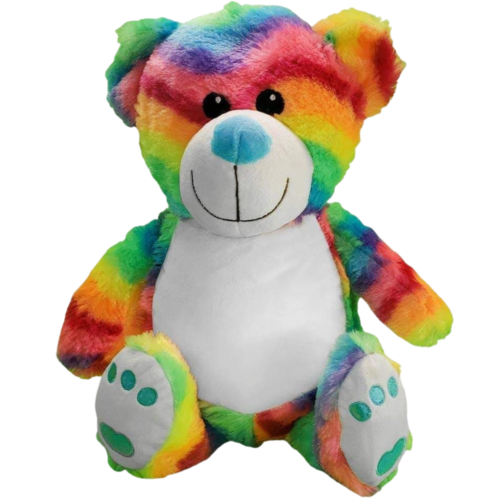 Personalised Plush Rainbow Bear