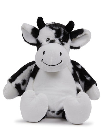 Personalised Plush Black and white Cow