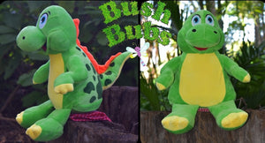 Personalised Plush Green Dinosaur