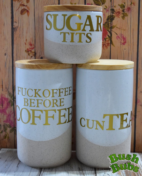 Coffee, Tea and Sugar Jar Sets
