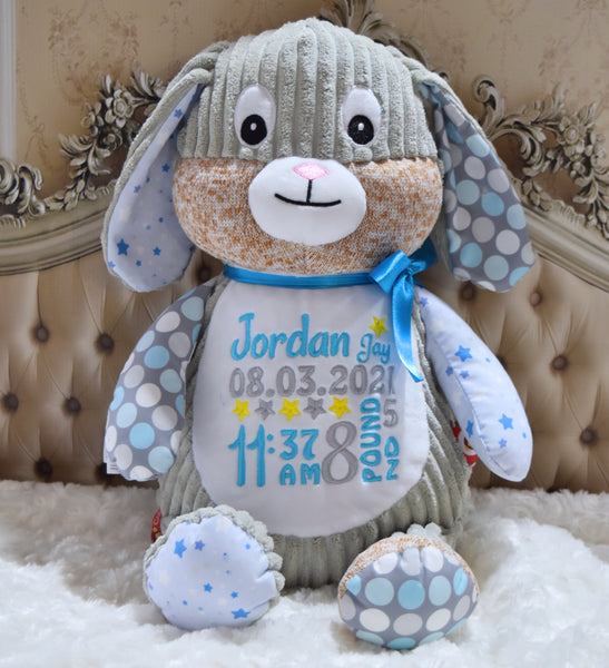 Personalised Plush Patchwork Bunnies