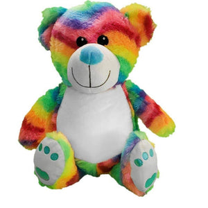 Personalised Plush Rainbow Bear